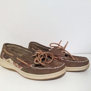 Sperry Topsider Angelfish Suede Leather Boat Shoes Women's Pize 5.5